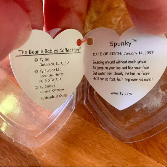 NEW TY Original 1997 Beanie Baby Spunky - Picture 2 of 5
